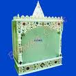 pista green painted marble mandir